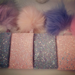 Atelier porte cartes à pompon