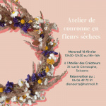 Atelier Couronne de fleurs séchées
